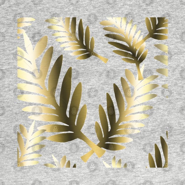 Gold Leaf Foil Pattern by MysticMagpie